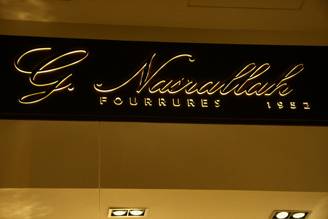 G Nasrallah Fourrures Boutique Opening
